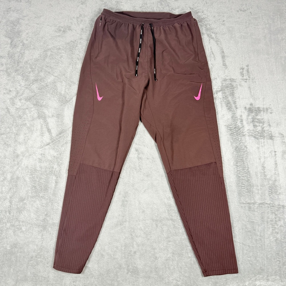 Nike Mens Medium AeroSwift Dri-FIT ADV Running Pants Mauve DM4615-227